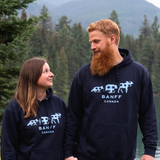 Adults Black Unisex 3 Animals with Banff Hoodie