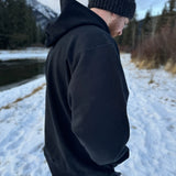 Full Zip Hoody In Black