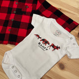 Baby White and Red 3 Animals with Banff Onesie