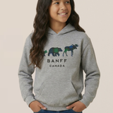 Kids Grey 3 Animals with Banff Hoodie