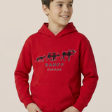 Kids Red 3 Animals with Banff Hoodie