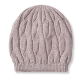 Khaki Wool Cable Knit Hat