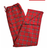 501 / Flannel Lounge Pants in Red/Orange