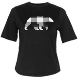 Ladies Petite Fit Black Bear T-Shirt