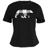 Ladies Petite Fit Black Bear T-Shirt