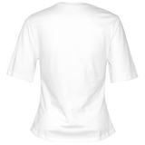 Ladies Petite Fit White with Pink 3 Animal T-Shirt