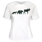 Ladies Green 3 Animal T-Shirt