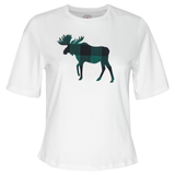 Ladies Green Moose T-Shirt