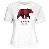 Ladies Red Bear T-Shirt Banff