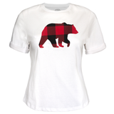 Ladies Petite Fit Red Bear T-Shirt
