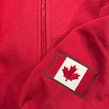 Full Zip Fitted Canadian Jacket In Red