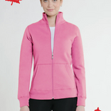 Full Zip Fitted Canadian Jacket In Pink