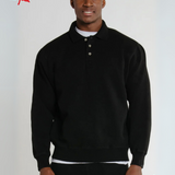 Man wearing a black sweater with 'Made in Canada' and 'Furiously Canadian' text on a white background