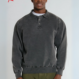 3 Button Polo In Grey