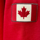Full Zip Fitted Canadian Jacket In Red