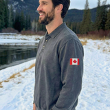 3 Button Polo In Grey