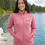 Full Zip Fitted Canadian Jacket In Pink