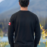 Unisex Crew Neck Sweatshirt in Black