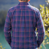 812 Men's Purple Check Flannel Shirt