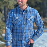 312 Men's Sky Blue Flannel Shirt