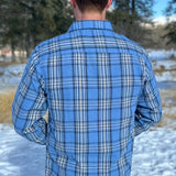 312 Men's Sky Blue Flannel Shirt