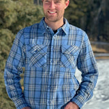 312 Men's Sky Blue Flannel Shirt