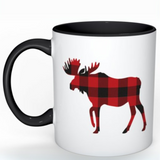 Mug in Red Black Buffalo Check /Moose