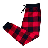 Ladies Flannel Jam Lounge Pants / Red and Black Buffalo Check