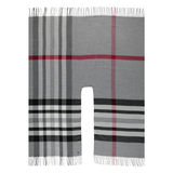 Plaid Ruana (Poncho) in Morning Grey