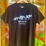 Euro Fit Black 3 Animals with Banff T-Shirt / Supima Cotton
