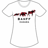 Kids White Banff 3 Animal T-Shirt