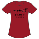 Kids Red Banff 3 Animal T-Shirt