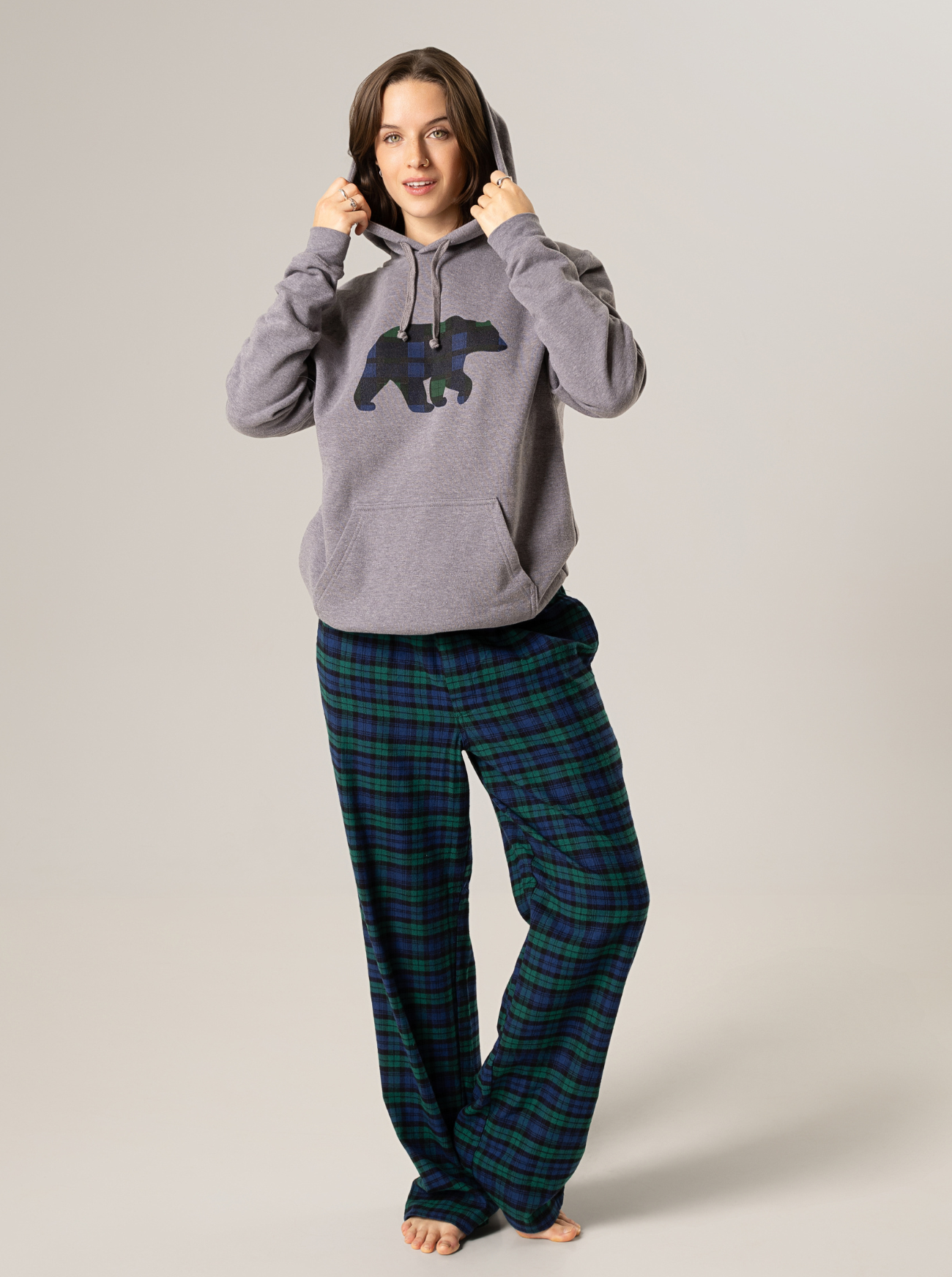 Adults Grey Unisex Hoodie