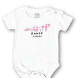 Baby White and Pink 3 Animals with Banff Onesie
