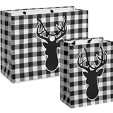 Black / White Reindeer Gift Wrapping