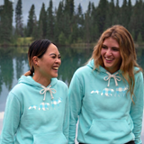 Adults Turquiose Unisex 3 Animals Hoodie