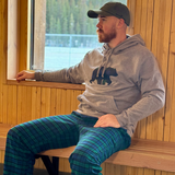 Adults Grey Unisex Hoodie