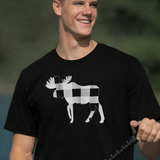 Comfort Black Buffalo Check Moose T-Shirt