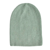 Mint CashWool Fold Over Beanie
