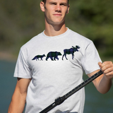Classic Grey Blackwatch Three Animals T-Shirt