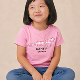 Toddlers Pink 3 Animals with Banff T-Shirt