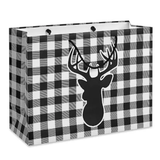 Large Black / White Reindeer Gift Wrapping