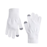White Knit Gloves