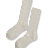 Wool Mid-Calf Socks - Oatmeal