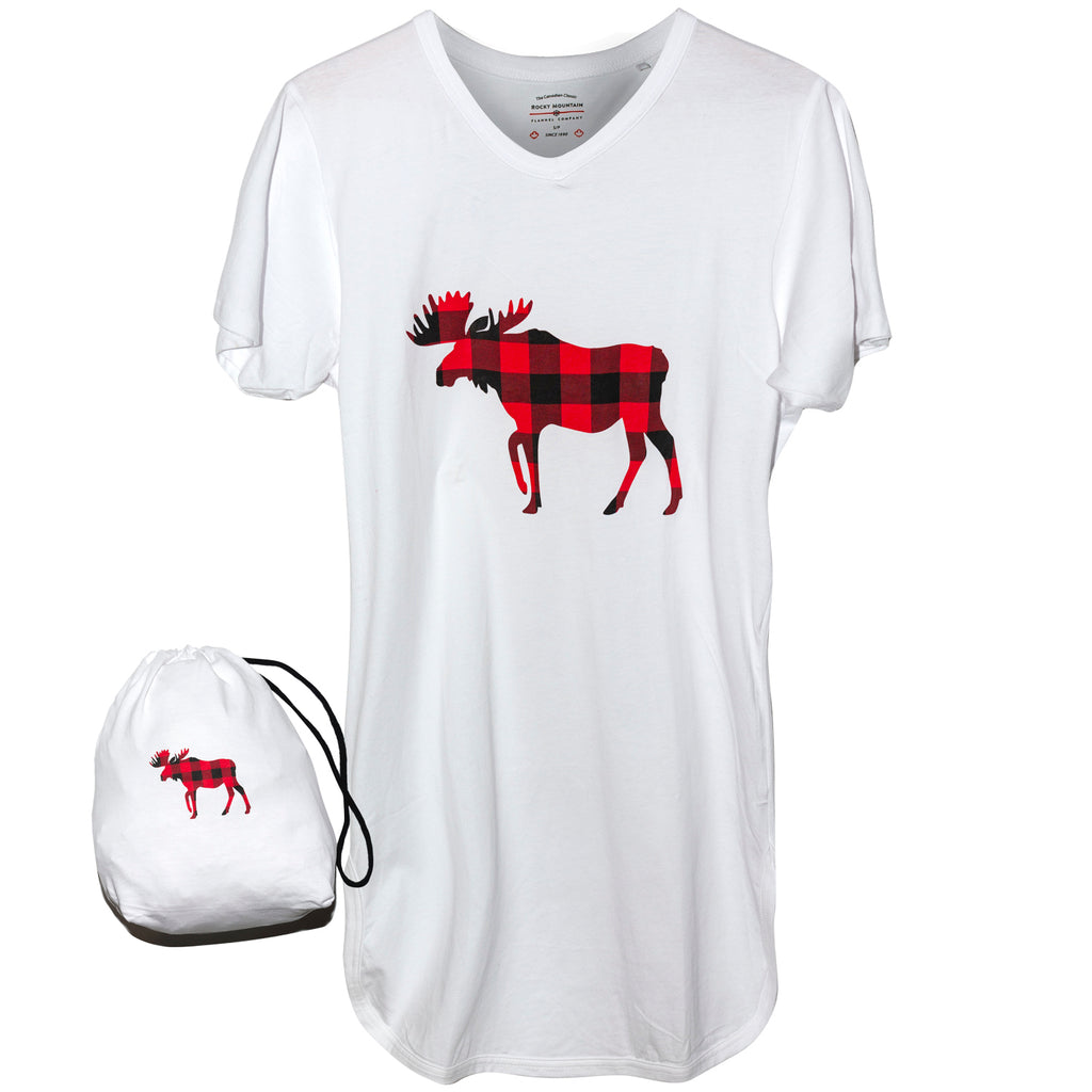 White Moose Nightshirt in a Bag