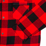 Mens 2pc. Flannel Pyjama / Red and Black Buffalo Check