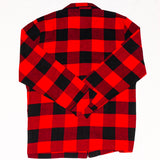 Mens 2pc. Flannel Pyjama / Red and Black Buffalo Check