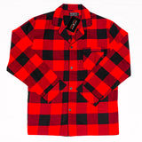 Mens 2pc. Flannel Pyjama / Red and Black Buffalo Check