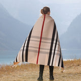 Blanket Throw in Light Beige