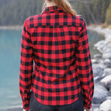 615 / Womens Flannel Shirt in Red/Black Buffalo Check